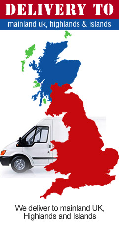 We deliver to mainland UK, Highlands & Islands.